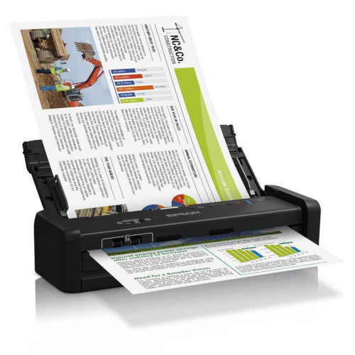 Epson Workforce Ds 360w Wi Fi Portable Sheet Fed Document Scanner B11b Wired Systems 8726