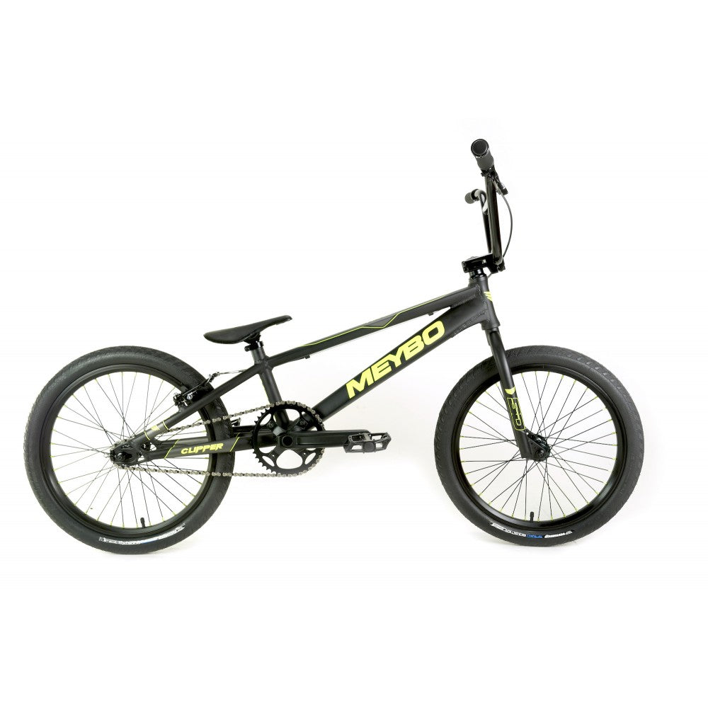 Meybo Clipper BMX Race Bike-Matte Black/Matte Lime/Matte Grey-Pro XL - MoJo BMX product image