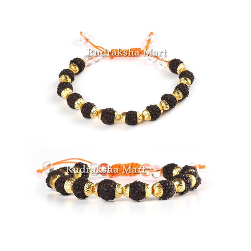 Black Onyx Matte Finish Rudraksha Bracelet  Astro Crystal Mart