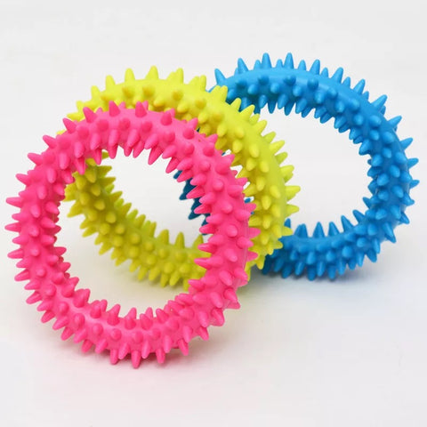 Teether with spikes
