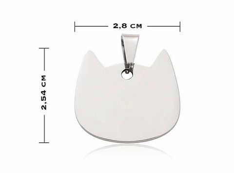 Personalized cat tag cat collar with engraving