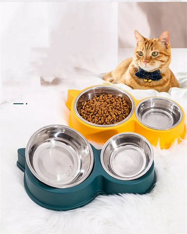 Mat og vannskål for hund og katt