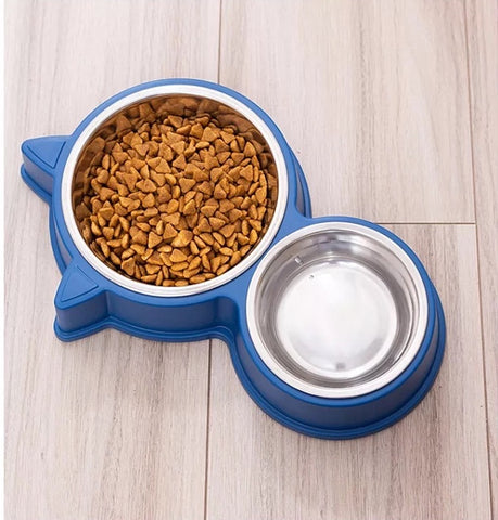 Food and water bowl for dog and cat