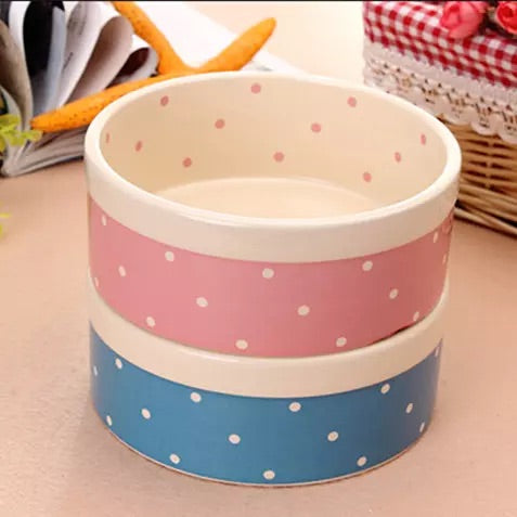 Porcelain food bowl and water bowl for dog and cat