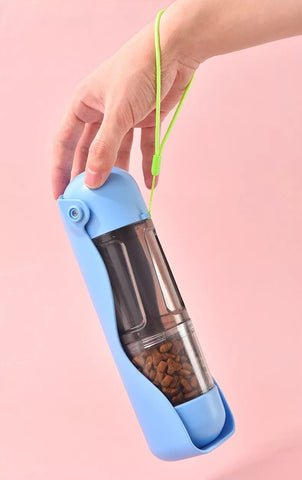 Multifunctional water bottle for dog and cat