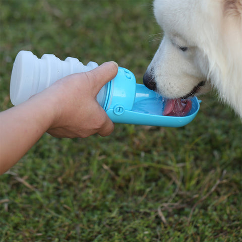 Expandable water bottle for dog and cat