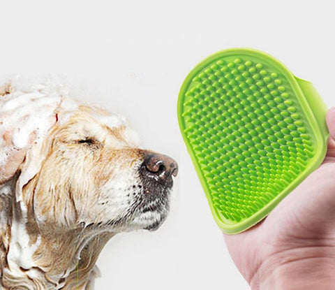 Shower brush for dogs