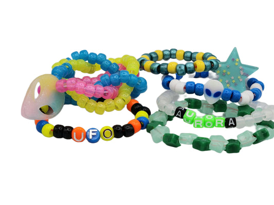 “Energy Angel” Kandi Bracelet Set M/L (7 - 8.5) / Multi