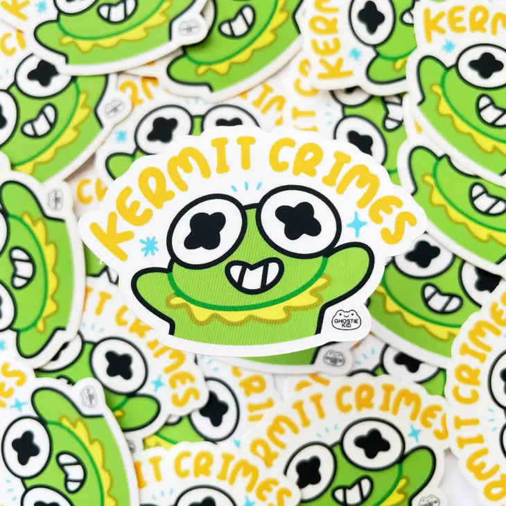 Kermit Crimes Sticker