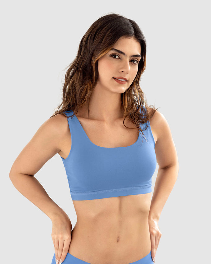 Top única ultracómodo con interno para guardarlo pocket bra | Leonisa Colombia