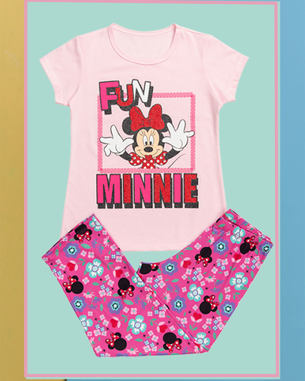 Pijama larga niña Minnie rosada rosado Costa Rica