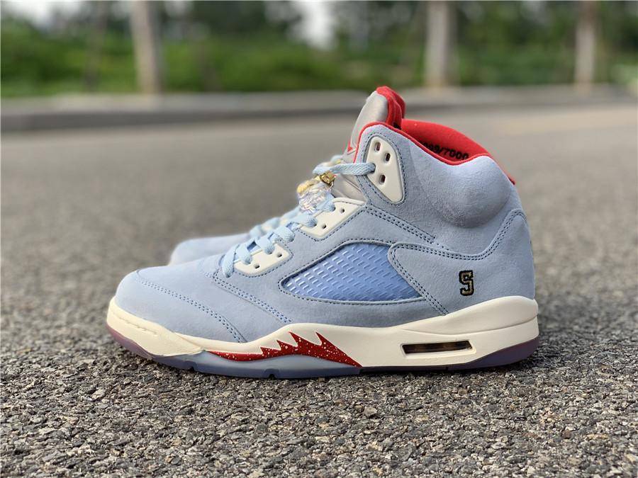 jordan retro 5 trophy room ice blue