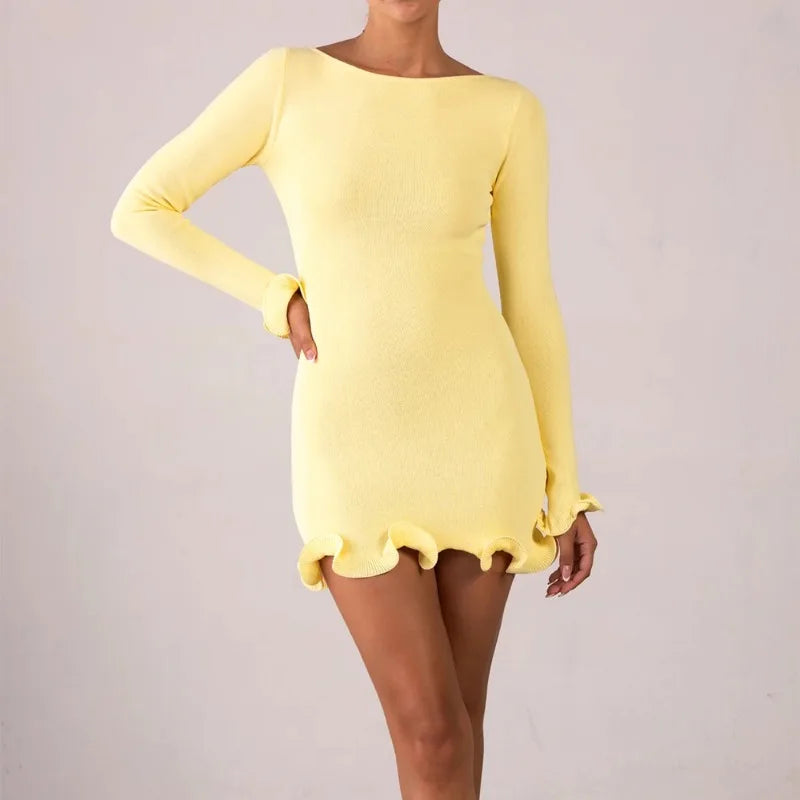 Yellow Mini Dress