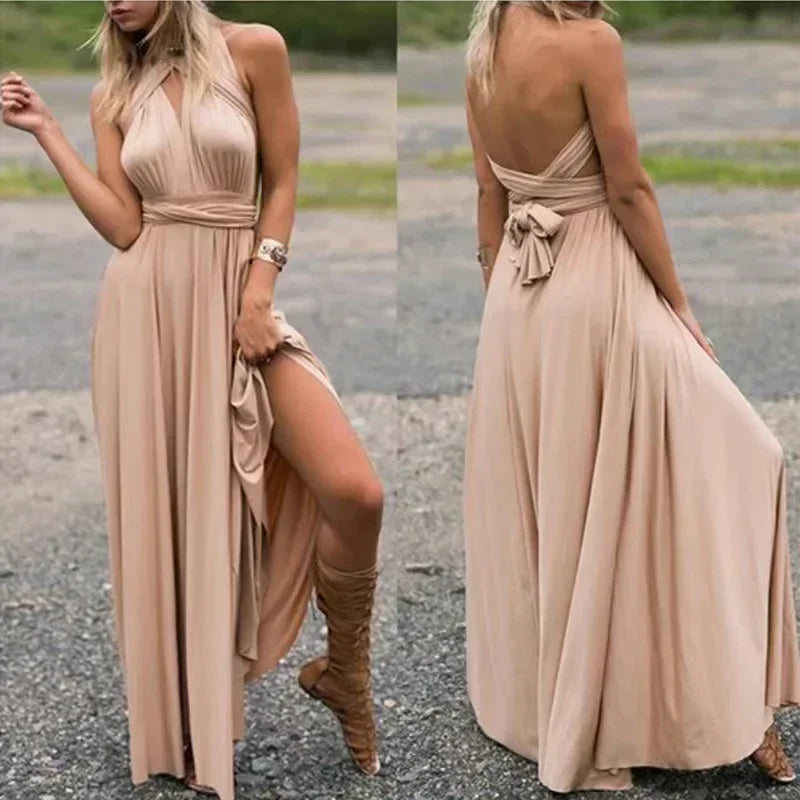 Elegant Convertible Maxi Dress for Formal Events
