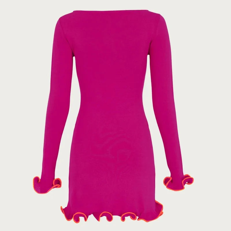 Rose Red Mini Dress