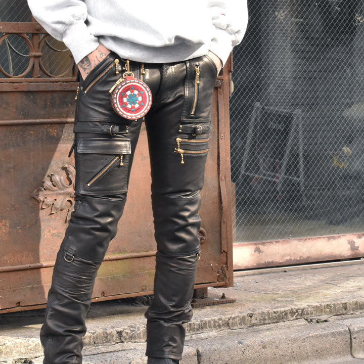 blackmeans leather pants/ブラックミーンズレザーパンツ-