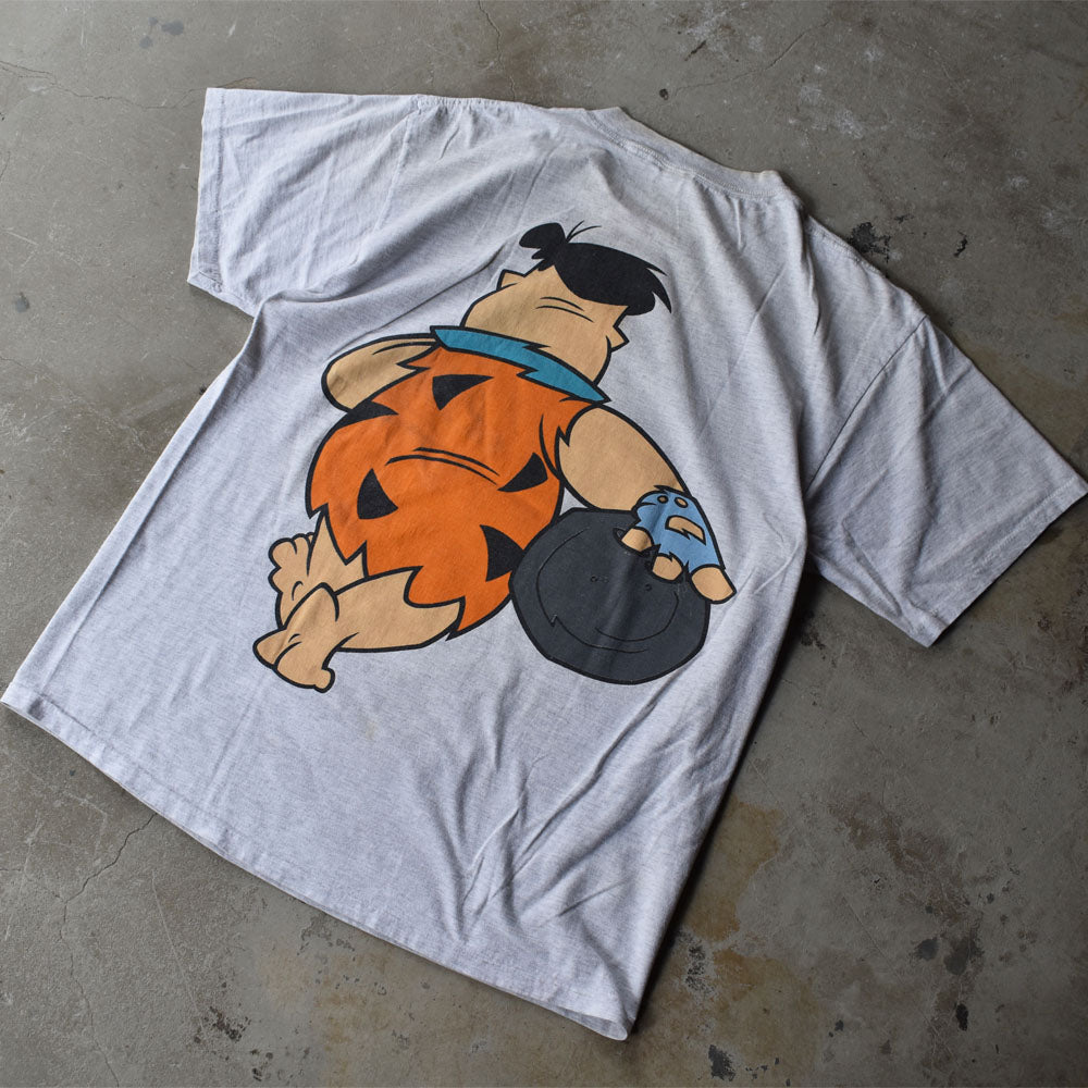 90’s　The Flintstones/原始家族フリントストーン “bowling” Tee　USA製　220825