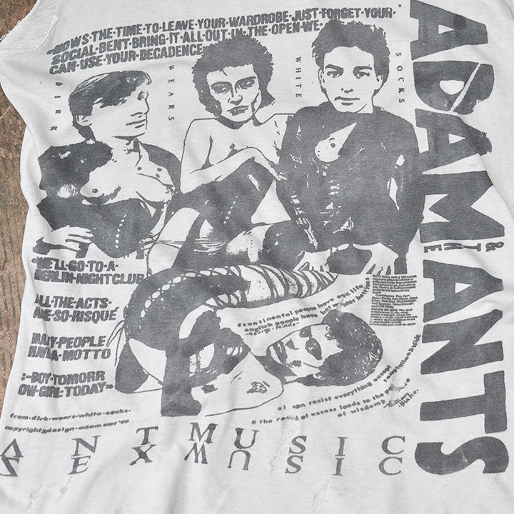 70 S Adam And The Ants アダム ジ アンツ Dirk Wears White Sox カットオフ Tシャツ Laboratory Berberjin R