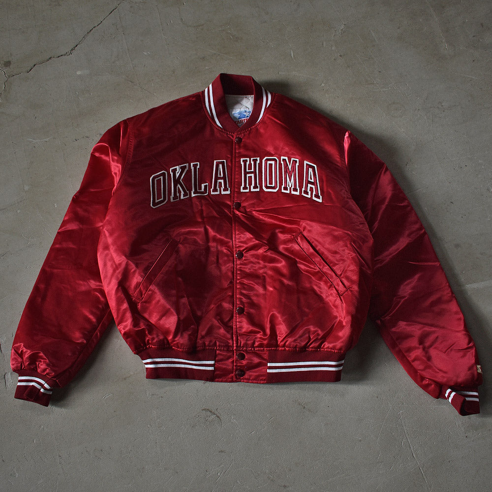 オクラホマ大学”Sooners”サテンスタジャン (made in USA)メンズ