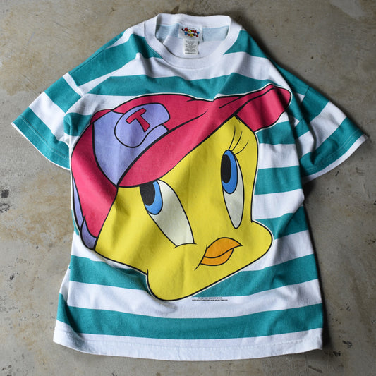 90's Looney Tunes/ルーニー・テューンズ ”TAZ” AOP Tee USA製 220812