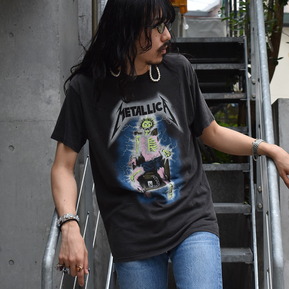 2022年最新入荷 90s メタリカ METALLICA ライトニング 電気椅子 T