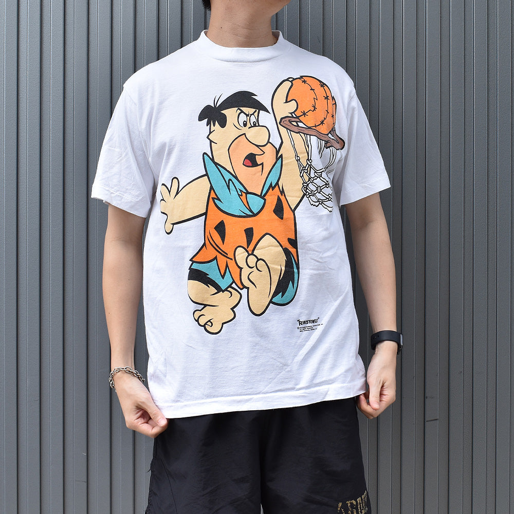 年中無休】 90s《US古着》原始家族フリントストーン Tシャツ メンズ2XL