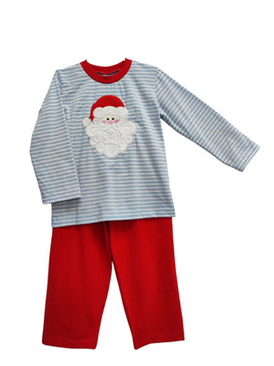 Santa Applique Boys Pant Set - Ultimate Gifts MS