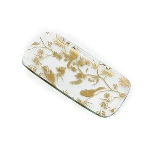Annieglass Birdsong Small Rectangular Tray - Ultimate Gifts MS