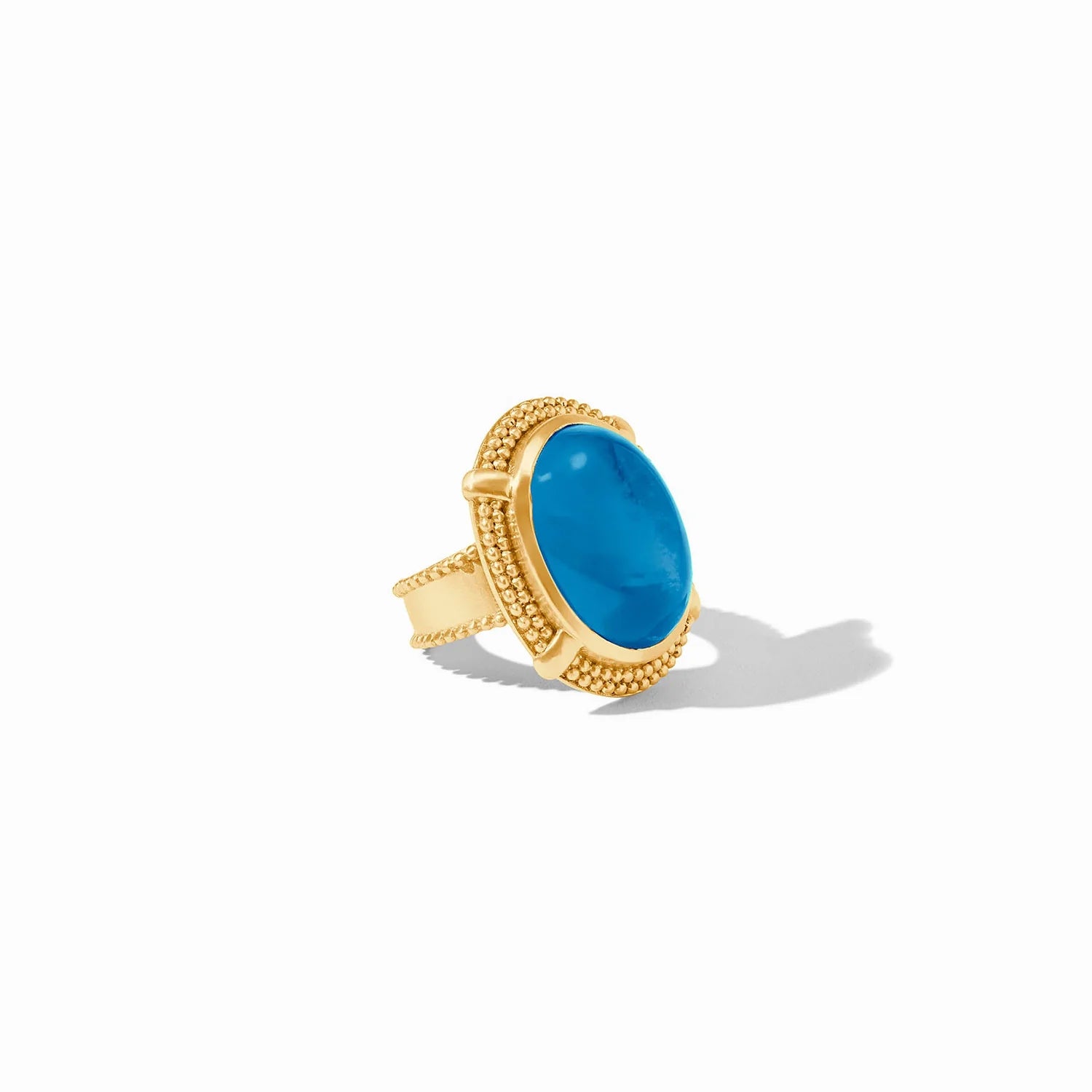 Cabochon Statement Ring - Iridescent London Blue