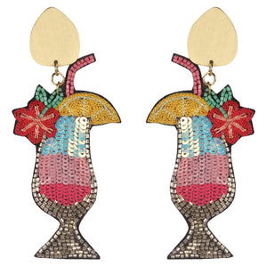 Allie Beads Rainbow Cocktail Earrings - Ultimate Gifts MS
