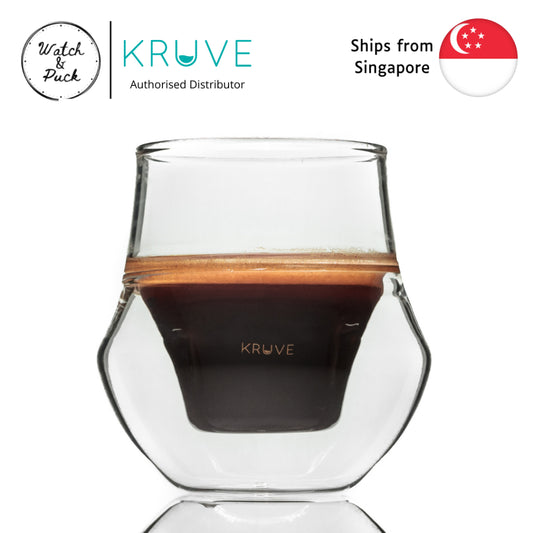 KRUVE IMAGINE Milk Drink Glass, Hand Made, Double-wall, Set of  Two (10oz/300ml Latte Plus): Mixed Drinkware Sets