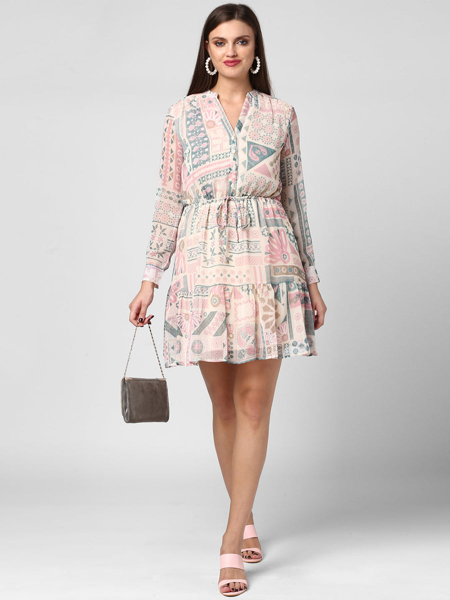 Women's Chiffon Dress with waist drawstring – Stylestone