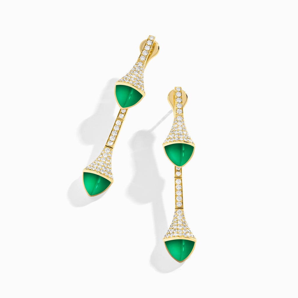 Cleo Full Diamond Drop Earrings – Marli New York