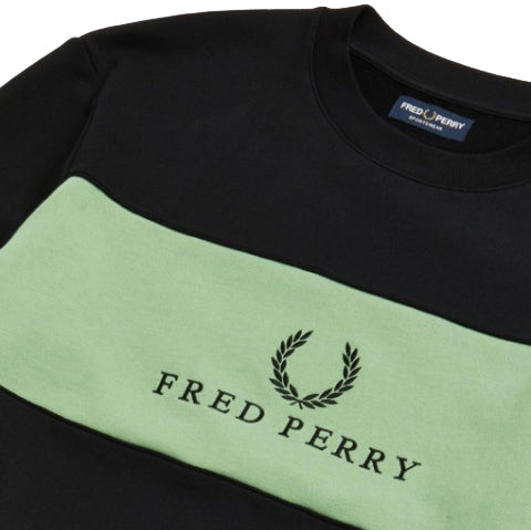 fred perry piped sweatshirt