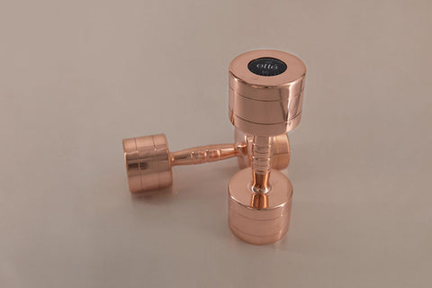 Rose gold handweights