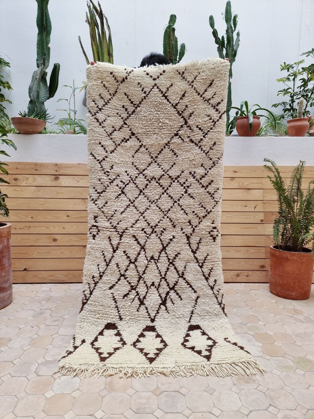 Marokkolainen Vintage Beni Ouarain matto 160x75cm