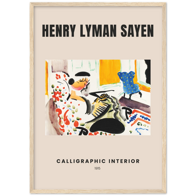 Calligraphic Interior (1915) by Henry Lyman Saÿen