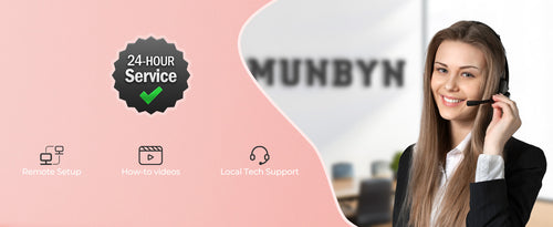 MUNBYN provides 24-hour service for customers.