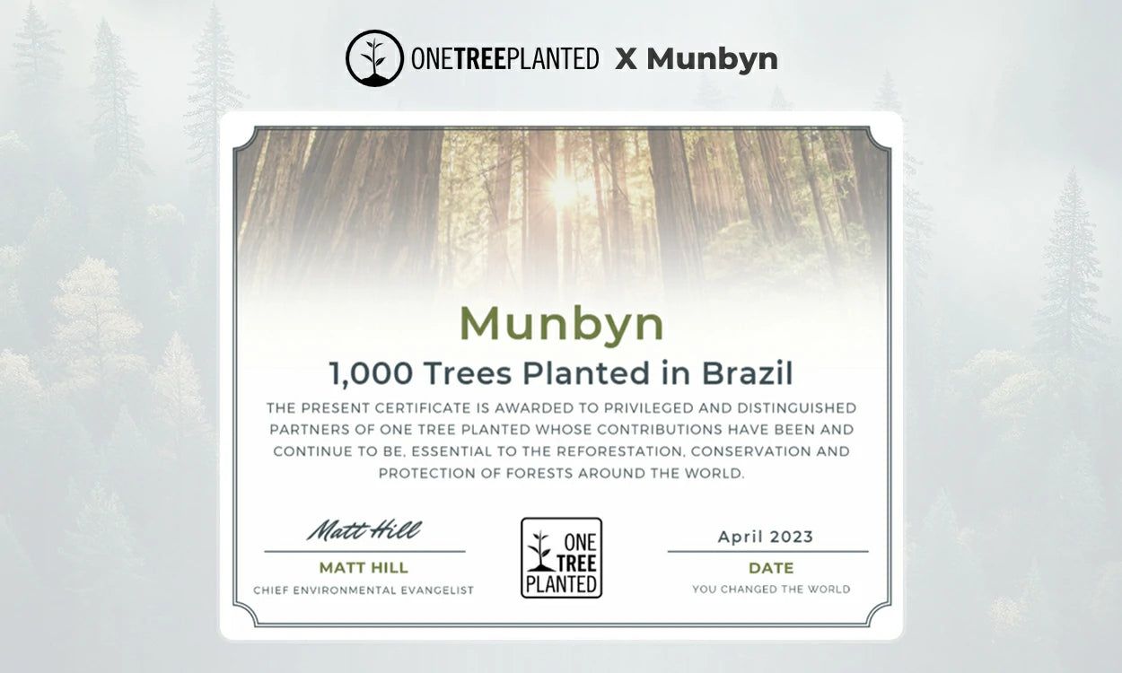 MUNBYN is committed to contributing to the environment.