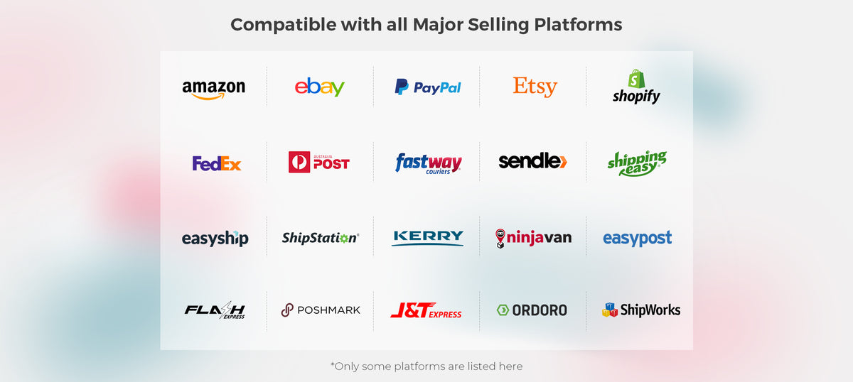 MUNBYN P941 shipping label printer is compatible with all major sellling platforms.