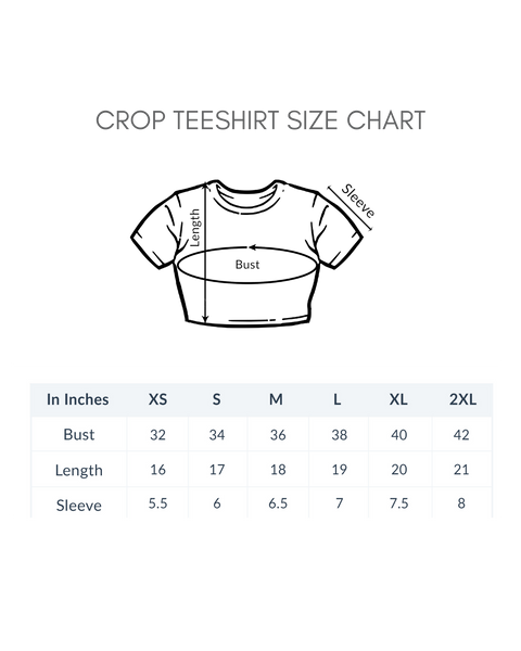 Crop Tees Size Chart