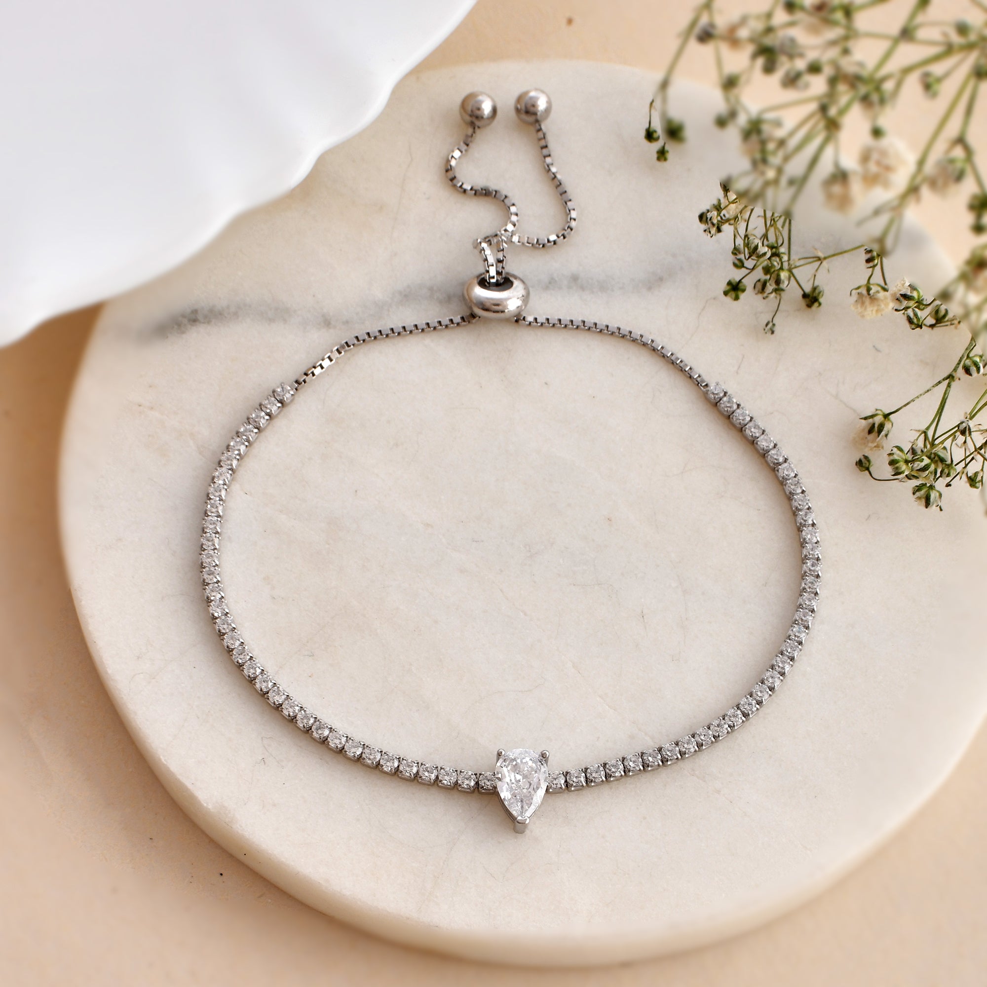 Effy Sterling Silver Diamond Slider Bracelet | ModeSens