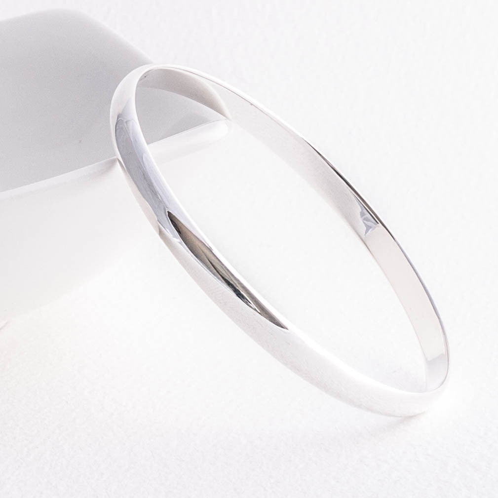 Classic Solid Sterling Silver Bangle – Tulip Jewellery