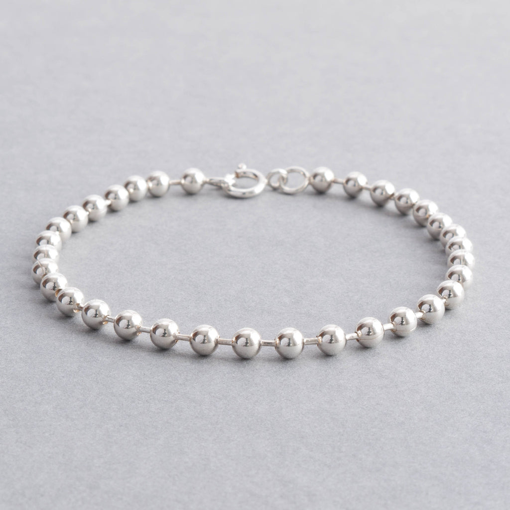 Sienna 4mm Silver Ball Chain Bracelet – Tulip Jewellery