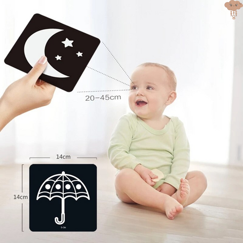 Carte flash bébé cartes de stimulation visuelle bébé 0-36 mois cartes de  vision