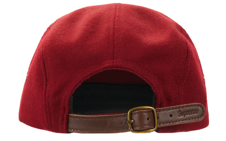 supreme wool camp cap red