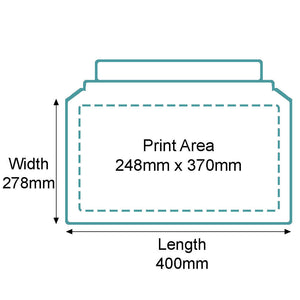 Cardboard Envelopes - 278x400mm - Front Dimensions