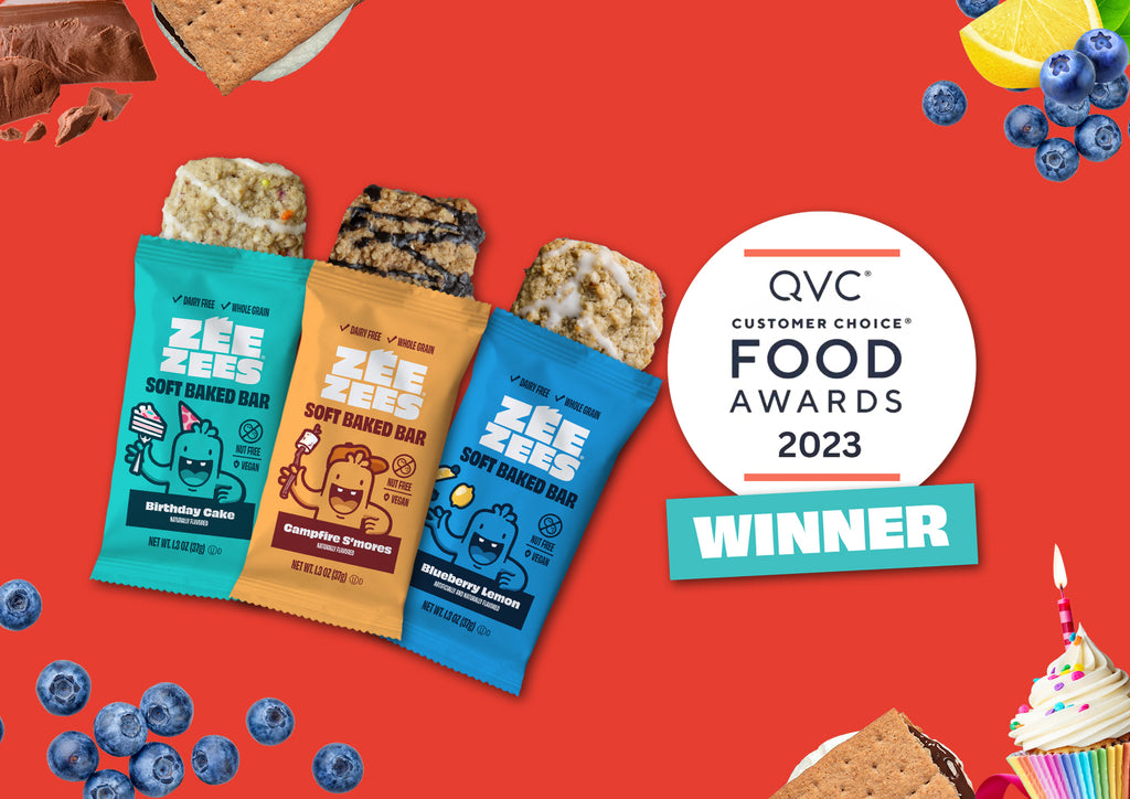 Zee Zees Snack Bars Win QVC Customer Foods Awards 2023