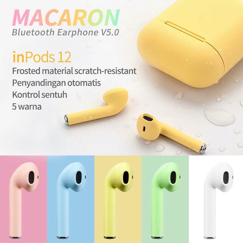 i12 tws airpods yellow