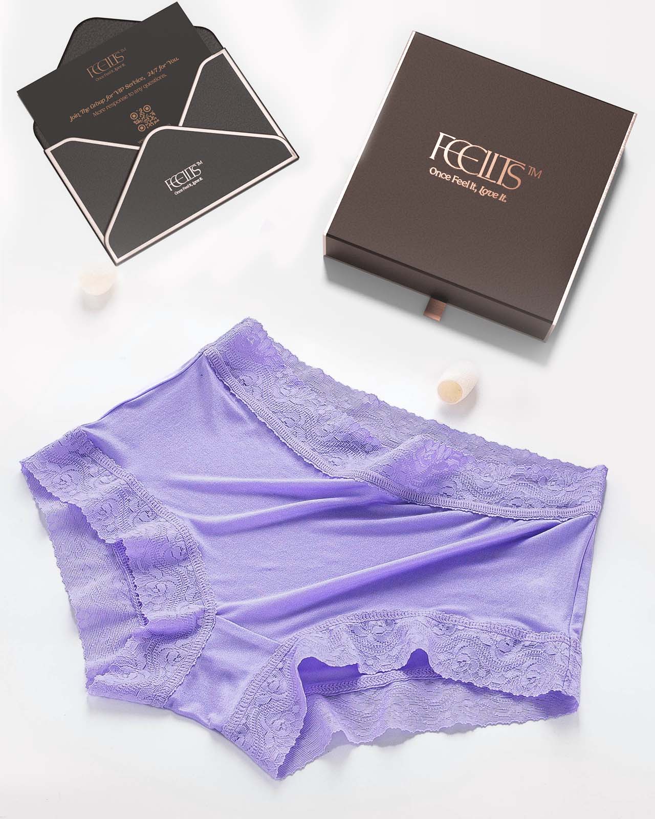 200kg Women Briefs Mid-waist Mulberry Silk Crotch Seamless Breathable  Anti-odor Underwear Ladies